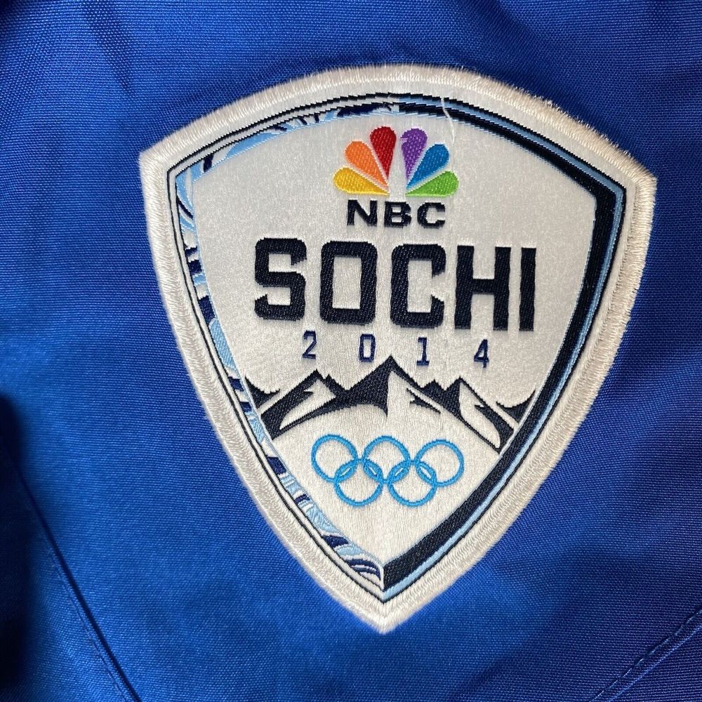 NIKE SOCHI 2014 Olympics  Women’s   Hooded Blue Winter Coat  Sz XL - Picture 4 of 16